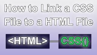 How to Link a CSS File to a HTML File Web Tutorial [upl. by Inger]