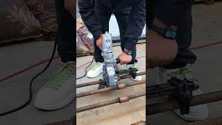 Torque Wrench in Action  Threading Rebar for Strong Foundations [upl. by Ardnasirhc]