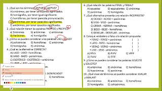 28 Repaso Homonimia y Paronimia 5° Razonamiento verbal [upl. by Wiencke]