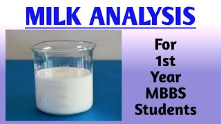 Milk analysis  Tests of Milk  Biochemistry [upl. by Ky]