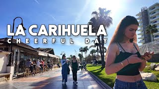 La Carihuela Torremolinos Spain Cheerful Day March 2024 Update  Málaga 4K [upl. by Clea281]