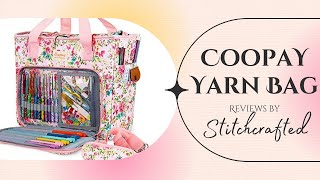 Review  Coopay Crochet\Knitting Yarn Bag from Amazon [upl. by Chivers820]