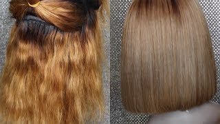 DIY HOW TO FIX BRASSY ORANGE HAIR TO ASH BLONDE  FreeBornNoble [upl. by Auhesoj290]