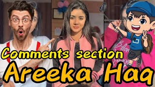 Areeka Haq  Comments section  TikTok Comments section  MidNightTalks [upl. by Elisabetta]