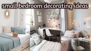 small bedroom decoration design small bed sheet bedroom homedecorationideas289 [upl. by Holsworth398]