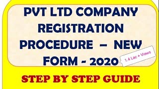 PVT LTD COMPANY REGISTRATION STEP BY STEP  LIVE DEMO  SPICE PLUS  LEGAL FEES  2020 [upl. by Ahsiyk]