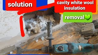 cavity wall insulation removal DIY💚 [upl. by Vitkun]