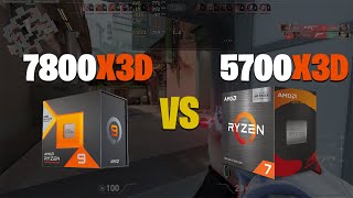 7800X3D VS 5700X3D  Valorant [upl. by Ahtnams]