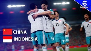 eFootball 2025  China vs Indonesia  World Cup Qualification [upl. by Hemingway994]