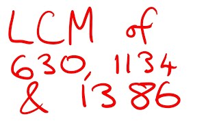 How to find LCM of 3 numbers [upl. by Naujak948]