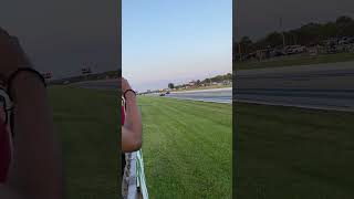 hellcat drag pack vs mustang 50 fun cars reels shorts hellcat 50 drag dragrace [upl. by Vyse]