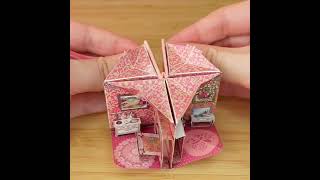 Miniature Popup Book Pink House [upl. by Morganica]