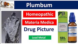 Plumbum Metallicum Homeopathic Medicine  Drug Picture  Materia Medica bhms [upl. by Olnay]