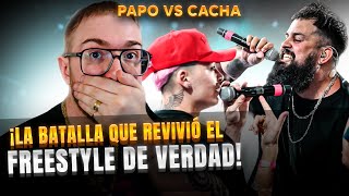 ¡LA BATALLA QUE REVIVIÓ EL FREESTYLE DE VERDAD  PAPO VS CACHA FINAL FMS ARGENTINA [upl. by Handbook914]