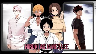 NTR Kokujin No Tenkousei React to Hiroki as James Lee Ntr React to MC as LookismGacha React [upl. by Anhpad]