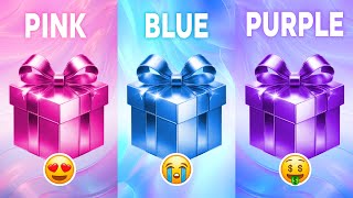 Choose your gift 🎁💝🤮 3 gift box challenge2 good amp 1 bad  Gold Blue amp Black chooseyourbox [upl. by Aihsyla]