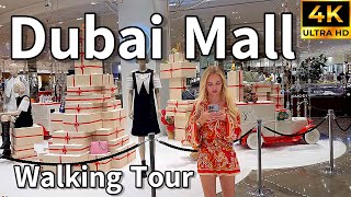 Dubai Mall 🇦🇪 World’s Largest Mall Luxurious Shopping Destination  4K  Walking Tour [upl. by Dottie]