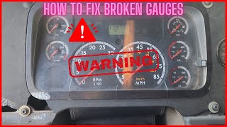 Troubleshooting Freightliner Cascadia dash gauges made easy [upl. by Marola465]