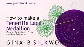 How to make a basic Teneriffe Lace medallion on the GinaB Silkworks looms [upl. by Herve]