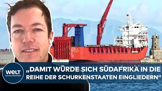 MUNITION FÜR RUSSLAND „Südafrika kann das Narrativ der Neutralität nicht länger aufrechterhalten“ [upl. by Mitman916]