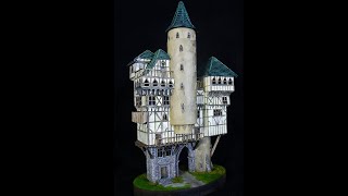 Can I Create an Epic Medieval Building Diorama from Scrap Materials [upl. by Boothe]