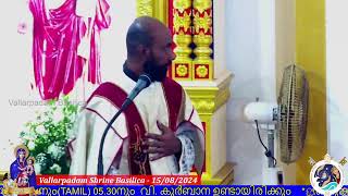 15 AUGUST 2024  0700AM  LIVE HOLY MASS  വിശുദ്ധ കുർബാന  VALLARPADAM SHRINE BASILICA [upl. by Eidson]