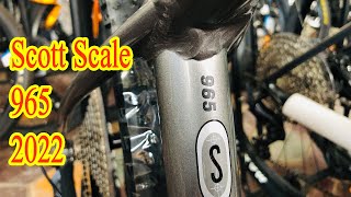 Unboxing amp Review Scott Scale 965 2022 Bike Slate Grey Lighter and Faster [upl. by Chellman]