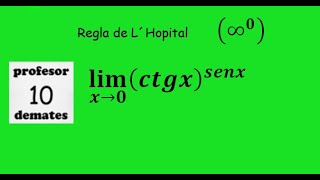 limites regla de L´Hopital 18 infinito elevado a cero [upl. by Ialohcin]