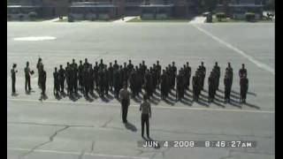 Marine Boot Camp Marching Cadence [upl. by Nilyac]