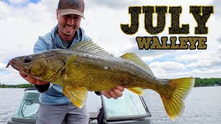 Top Walleye Tips for JULY Spots amp Baits [upl. by Lenhard]