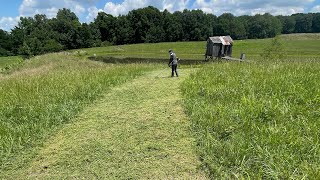 Grass Carp Release and Pond Maintenance [upl. by Godrich]