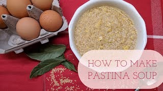 How To Make Pastina Soup  Cara Di Falco  Caras Cucina [upl. by Moon]