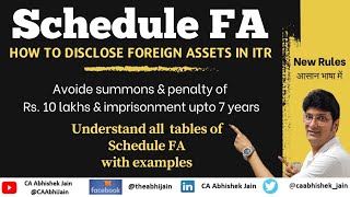 How to disclose Foreign Asset in Schedule FA  How to fill Schedule FA in ITR  Summon 4 Schedule FA [upl. by Hoj]