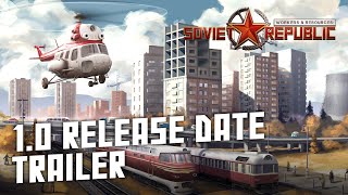 Workers amp Resources Soviet Republic  10 Release Date Trailer  City Builder Tycoon Game [upl. by Nioe]