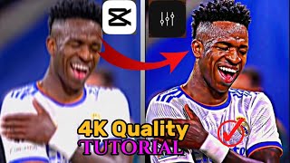 How to get 4K quality football edits in CapCut [upl. by Aliakam]