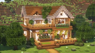 Minecraft How to Build an Aesthetic Cozy House  Tutorial [upl. by Lancelle438]