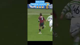 PAOLO MALDINI TEMBOK KOKOH 🔥 football shortsvideo maldini acmilan [upl. by Tillie]