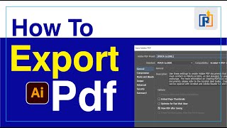 How to Export as PDF in illustrator 2024 [upl. by Charmian]