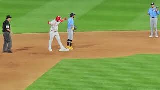 Cal Stevenson gives the Phillies a 6  4 lead in the 8th Phillies CalStenson bigmoment mlb [upl. by Aisyat]