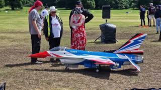 Weston park model airshow 2024  Scale RC F16 turbine jet [upl. by Ennej]