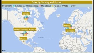 Power BI Desktop map visual in Telugu  Power BI Desktop Training in Telugu [upl. by Elimaj]