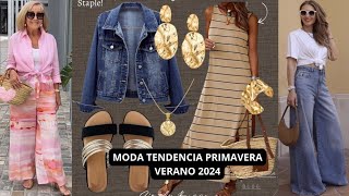 MODA TENDENCIA VERANO 2024 TERMINA EL VERANO MODERNAS CON LAS ÚLTIMAS TENDENCIA y NOVEDADES [upl. by Odeen]