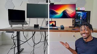 Cable Managing my Standing Desk  On a Budget [upl. by Nicolle895]