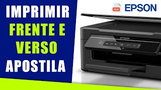 Como imprimir PDF frente e verso na impressora EPSON Apostila [upl. by Ahsinit]