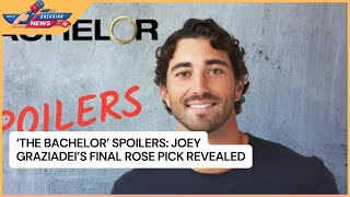 The Bachelor Spoilers Joey Graziadeis Final Rose Pick Revealed [upl. by Myra]