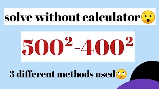 solve 500²400²Exponential problem [upl. by Naam]