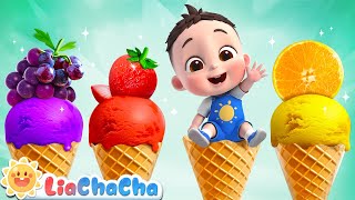 Ice Cream Truck Song  Fruit Ice Cream for Babies  Kids Songs amp Nursery Rhymes  LiaChaCha [upl. by Sidnac]