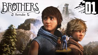 EN ESTE JUEGO TIENES QUE JUGAR CON DOS PERSONAJES A LA VEZ  Brothers a tale of two sons remake 1 [upl. by Ecyoj]