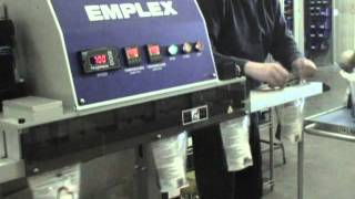 Emplex Bag Sealer with Granola Seals 50 bagsMinute w Dual Load  MPS 7100 [upl. by Nwhas]