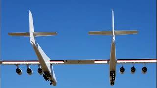 Real Footage Worlds largest plane Stratolaunch built to launch rockets [upl. by Drisko]